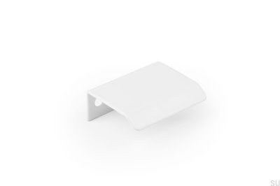 Tirador para mueble Curve 32 edge, Aluminio Blanco