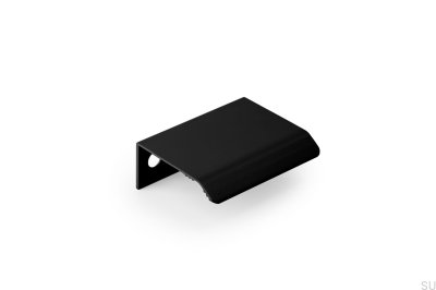Tirador para mueble con borde Curve 32. Aluminio Negro