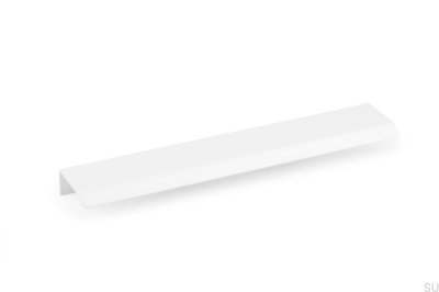 Tirador para mueble Curve 128 edge, Aluminio Blanco