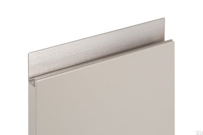 Tirador para mueble Edge Jey 197 Aluminio Plata