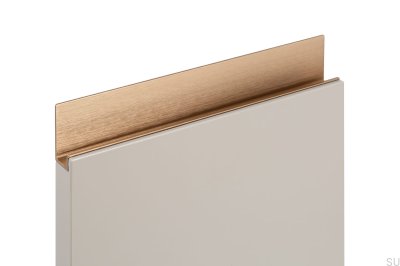 Tirador para mueble borde Jey 147 Aluminio Oro Cava