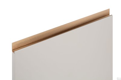 Jey 497 tirador para mueble borde Aluminio Oro Cava