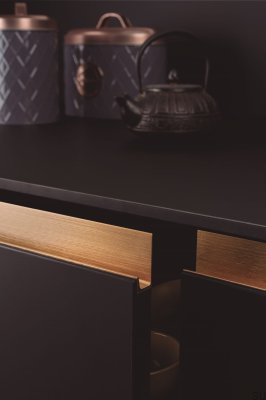 Jey 1197 tirador para mueble borde Aluminio Oro Cava
