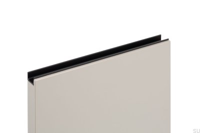 Tirador para borde de mueble Jey2 147 Aluminio negro