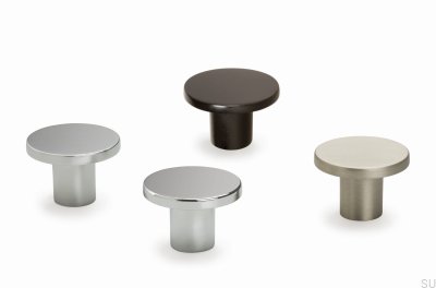 Pomo para mueble Como Silver Cromo pulido