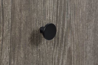 Como Pomo para mueble Metal Negro mate