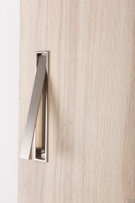 Tirador para mueble empotrable Clos 128 Níquel Cepillado