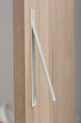 Tirador para mueble empotrado Clos 128 Metal Blanco