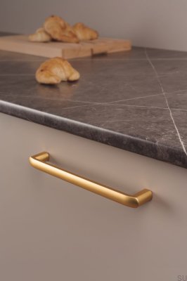 Tirador para mueble alargado Roma 160 Oro cepillado
