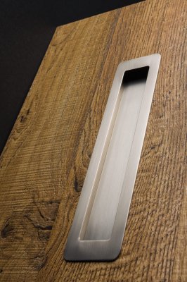 Tirador para mueble empotrado Low ST 192 Níquel Cepillado