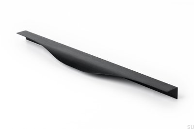 Tirador para mueble Edge Noma 0254 256 Aluminio Negro Cepillado