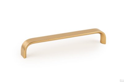 Tirador para mueble rectangular Sense Mini 160 Gold Brushed