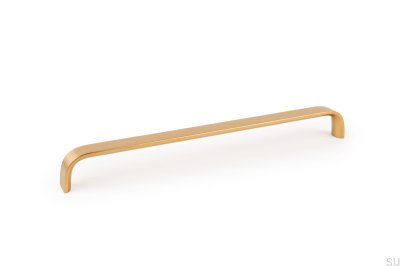 Tirador para mueble rectangular Sense Mini 256 Gold Brushed