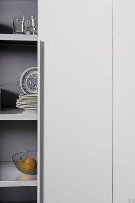 She 1056 Tirador para mueble canto aluminio Blanco