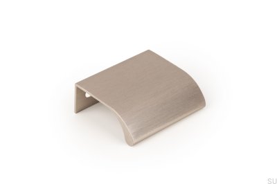 Tirador para muebles Ona 32 Edge de aluminio anodizado plateado