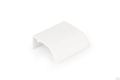 Tirador para muebles de aluminio con borde blanco Ona 32