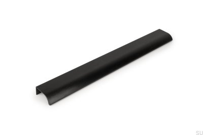 Tirador para muebles Ona 256 Edge de aluminio anodizado negro