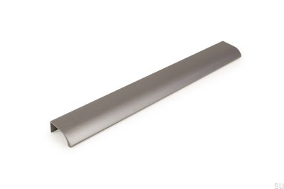 Tirador para muebles Ona 256 Edge anodizado gris cepillado