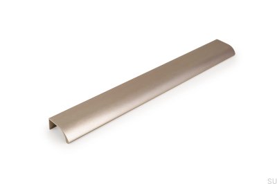 Tirador para muebles Ona 1440 Edge de aluminio anodizado plateado
