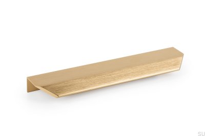 Tirador para mueble vann 200 edge Oro cepillado
