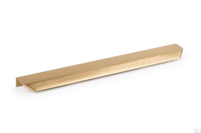 Tirador para mueble vann 350 edge Oro cepillado