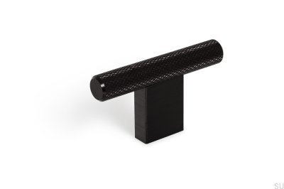 Pomo para mueble T-Bar Graf Mini, negro