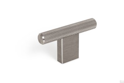 Pomo para mueble T-Bar Graf Mini Plata