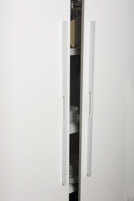 Tirador para mueble alargado Peak 1120 Aluminio Blanco (asimétrico)