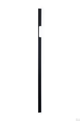 Tirador alargado para mueble Peak 1120, aluminio negro cepillado (asimétrico)
