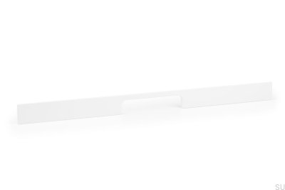 Tirador para mueble alargado Peak 448 Aluminio Blanco