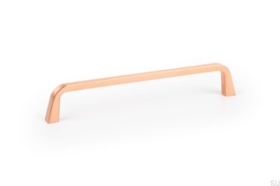 Tirador para mueble alargado Este 160 Cobre cepillado
