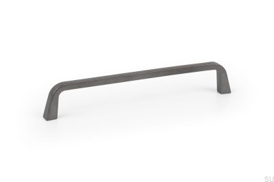 Tirador para mueble alargado Este 160 Gris metal