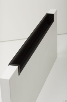 Tirador para mueble empotrado Hexxa 350 Aluminio Negro