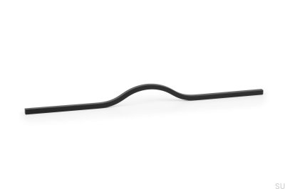 Tirador para mueble longitudinal Brave 320. Aluminio negro