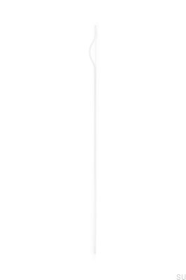 Tirador para mueble longitudinal Brave 992 Aluminio Blanco (asimétrico)