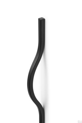 Tirador para mueble alargado Brave 992 Aluminio Negro Mate (asimétrico)