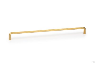 Tirador para mueble Lines 320, oro cepillado