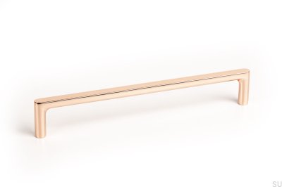 Tirador para mueble alargado Pura 160 Cobre pulido