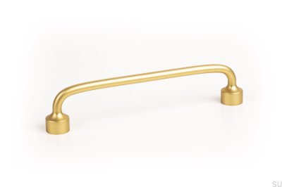 Tirador para mueble alargado Floid 128 Oro cepillado