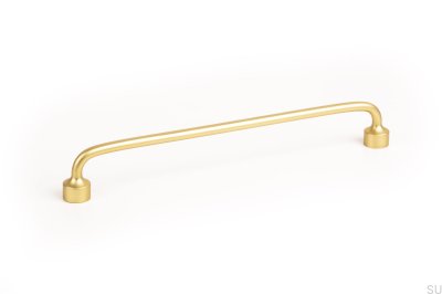 Tirador para mueble alargado Floid 192 Oro cepillado