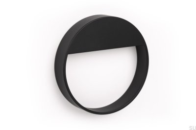Tirador para mueble redondo Bau 64, metal negro