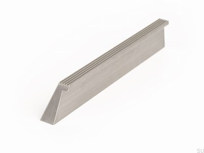Tirador para mueble Rail 160, aluminio, plata, cepillado
