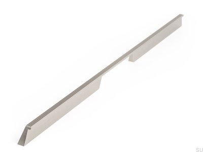 Tirador para mueble alargado Rail 576 Aluminio Plata Cepillado