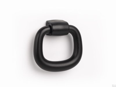Pomo para muebles Colgante Metal Negro Mat