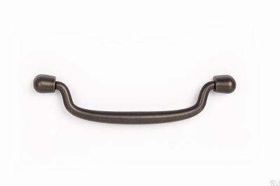 Colgante 128 tirador para mueble oblongo Bronce antiguo
