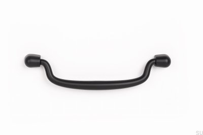 Colgante 128 tirador para mueble oblongo Metal negro