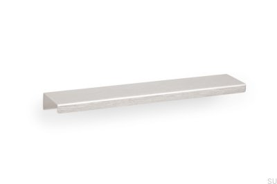 Tirador para mueble Edge Way 128 Aluminio Plata