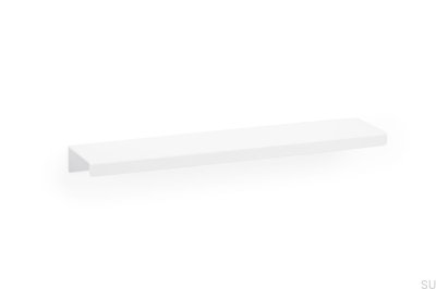 Tirador para mueble de borde Way 128 Aluminio blanco