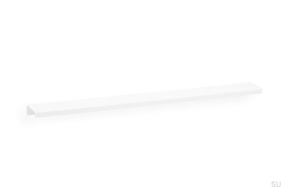 Tirador para mueble canto Way 320, Aluminio Blanco