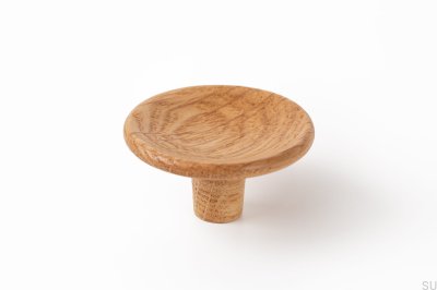 Pomo para Mueble Disc 38, Madera, Roble